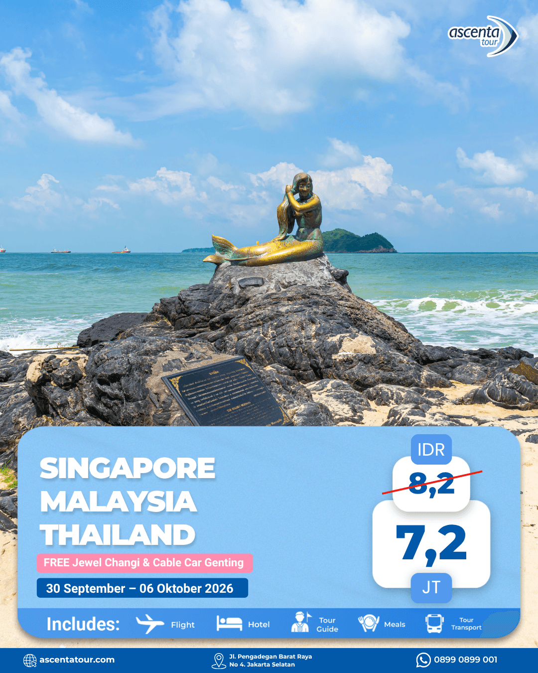 Tour 3 Negara Singapore Malaysia Thailand 7D6N