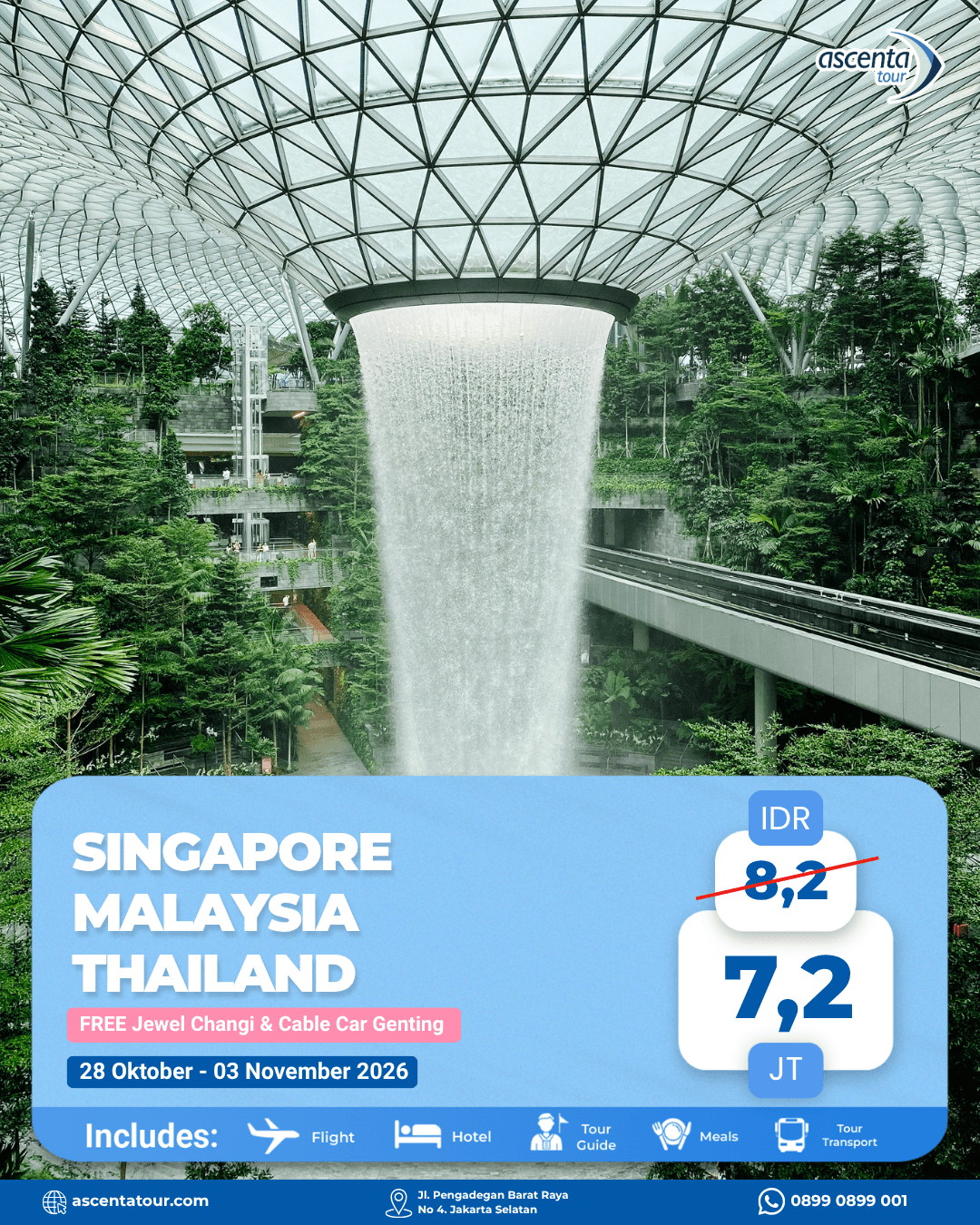 Tour 3 Negara Singapore Malaysia Thailand 7D6N