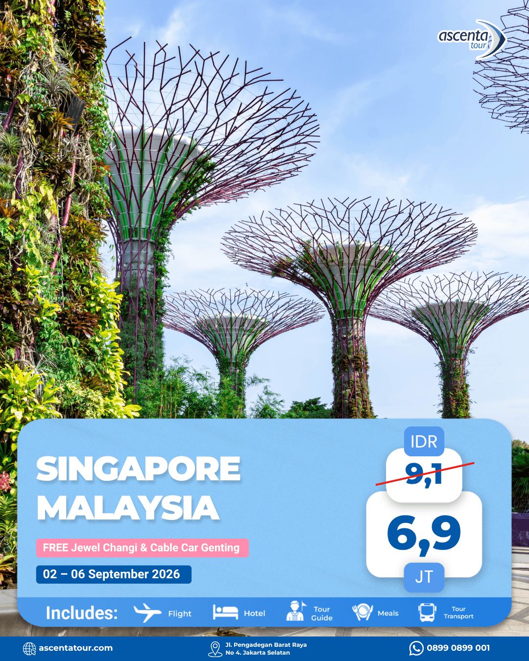 Tour Singapore Malaysia 5D4N