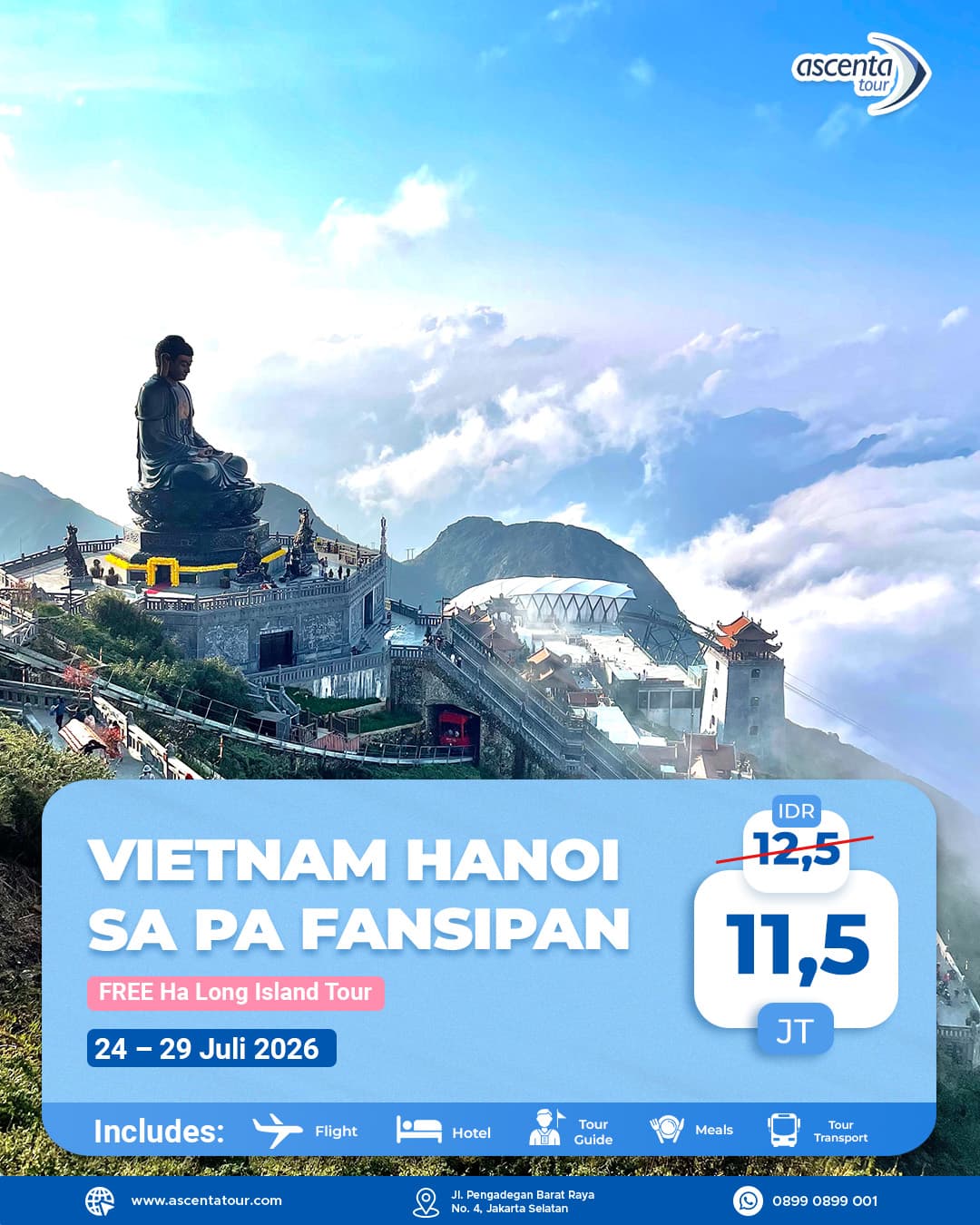 Tour Vietnam Hanoi Sa Pa Fansipan 6D