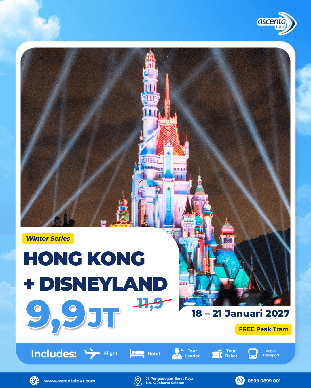 Tour Hong Kong 4D (FREE HONG KONG DISNEYLAND)