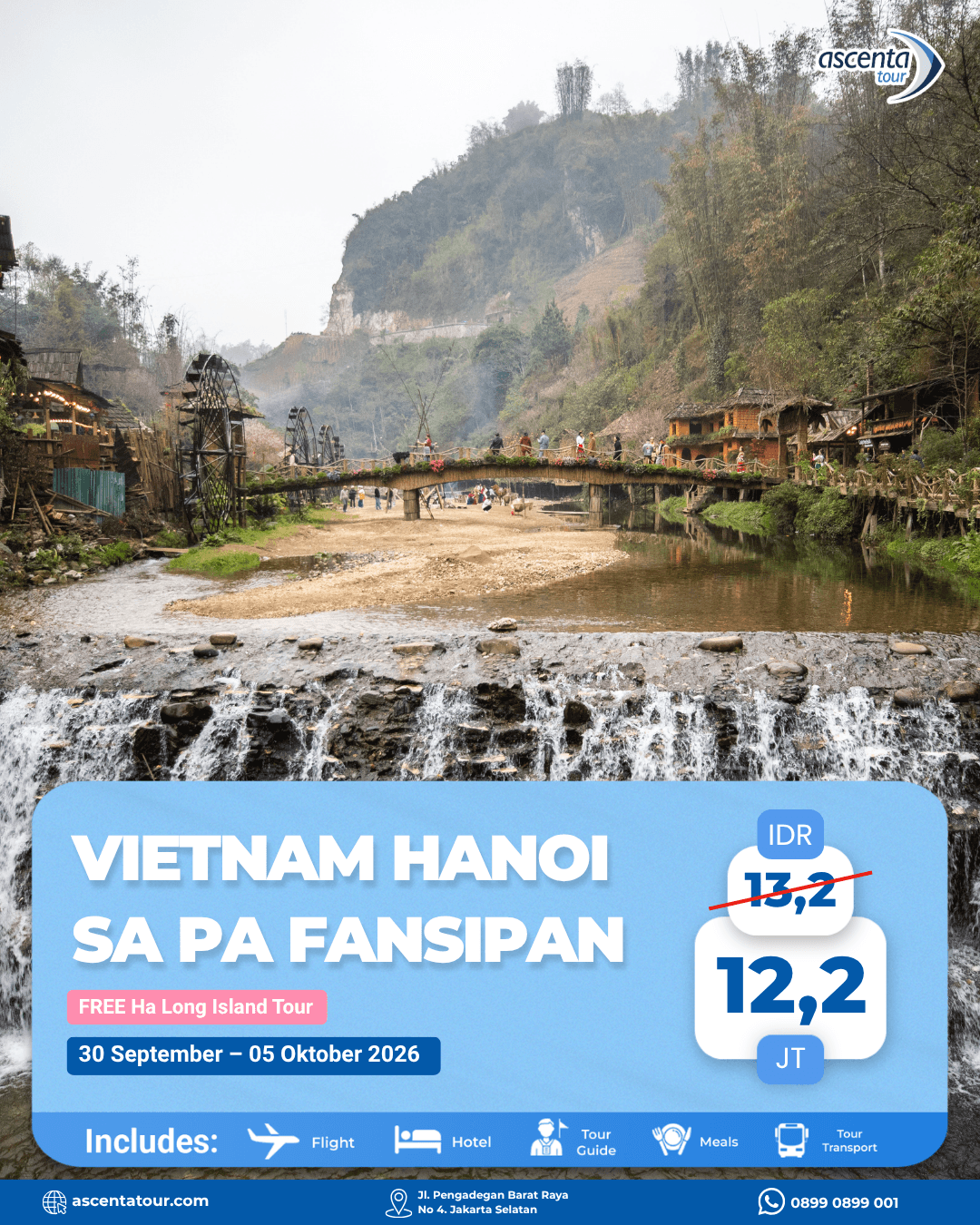 Tour Vietnam Hanoi Sa Pa Fansipan 6D