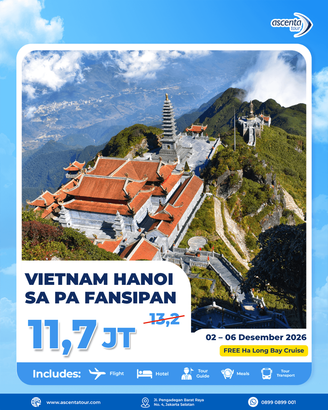 Tour Vietnam Hanoi Sa Pa Fansipan 5D