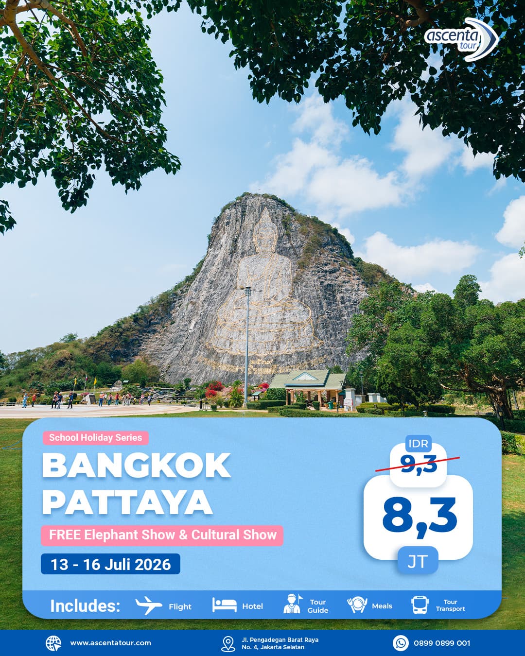 Tour Thailand Bangkok Pattaya 4D3N