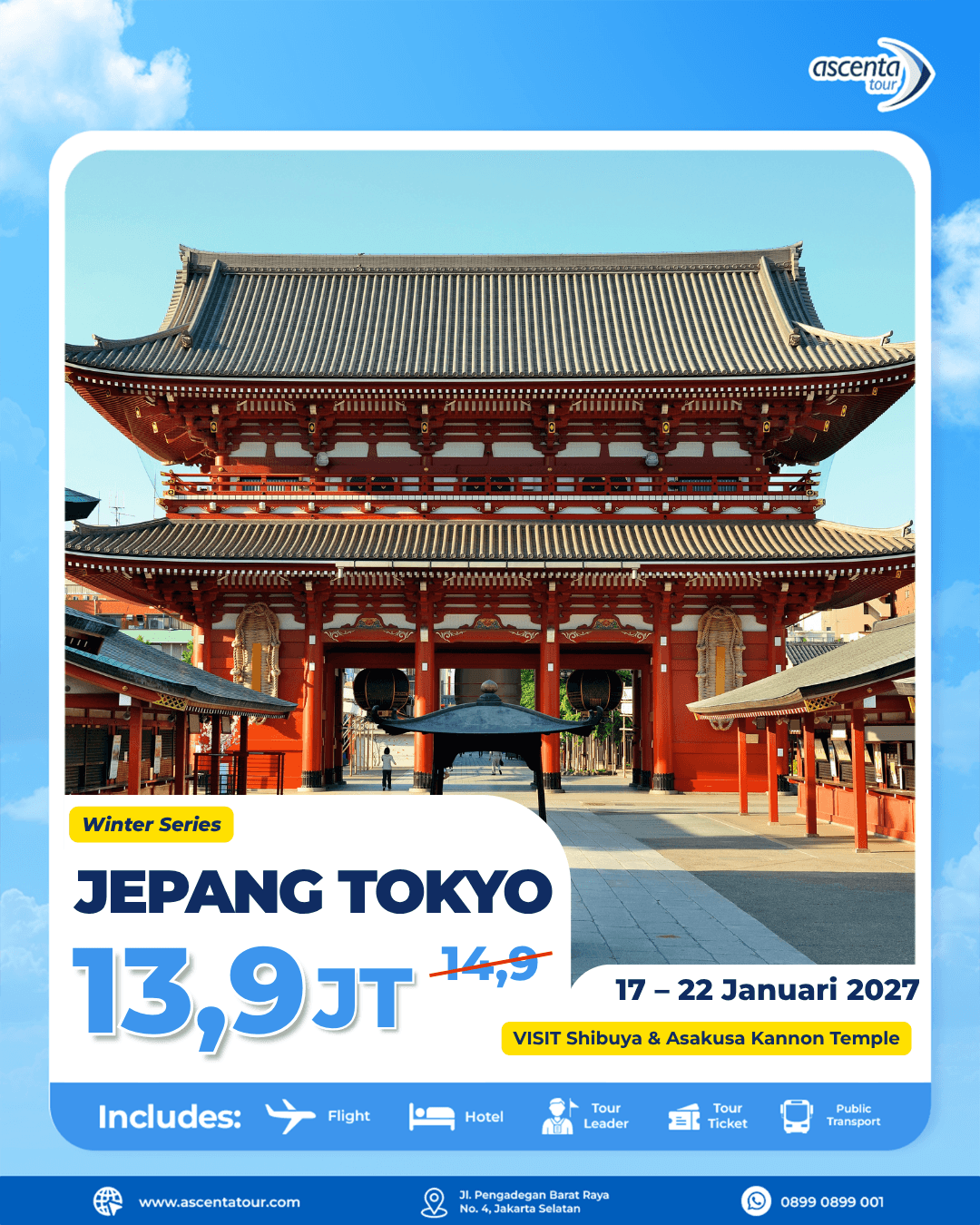Tour Jepang Mono Tokyo 6D4N