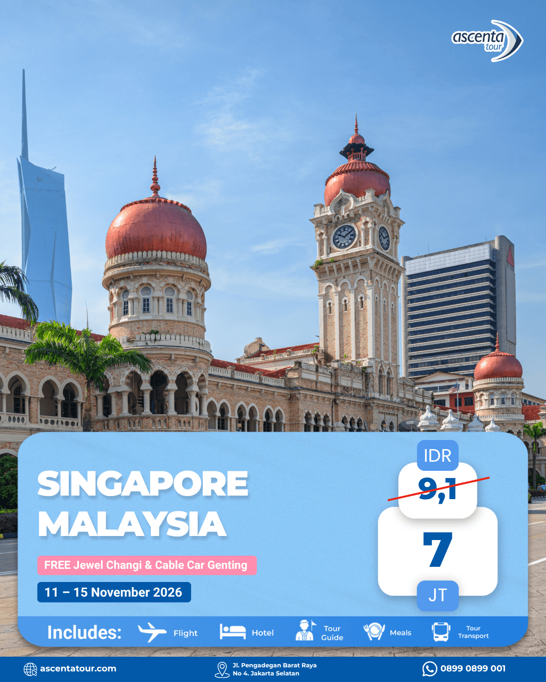 Tour Singapore Malaysia 5D4N