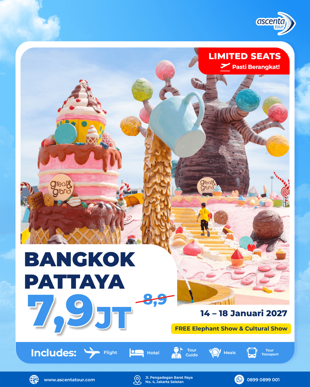 Tour Thailand Bangkok Pattaya 5D4N