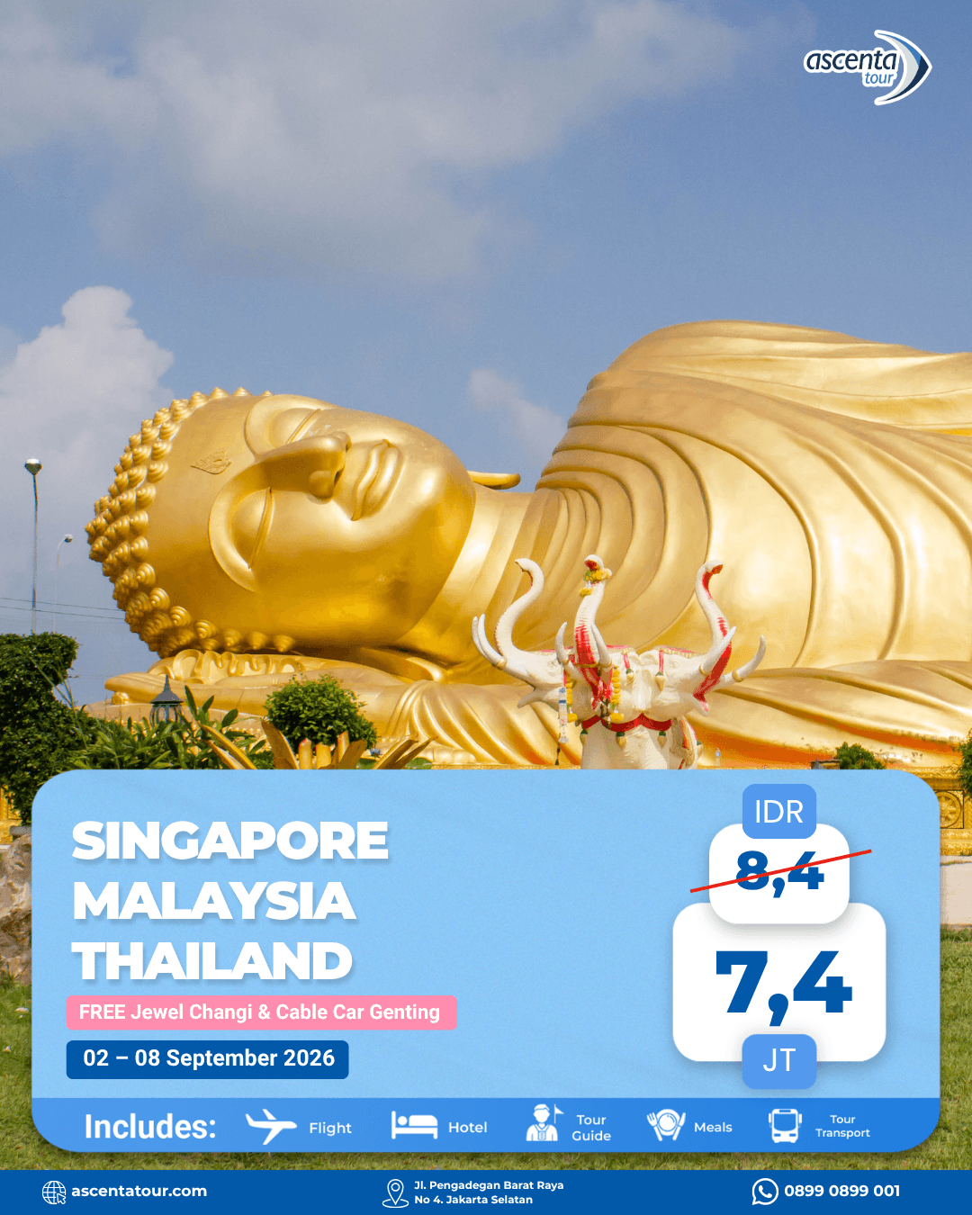 Tour 3 Negara Singapore Malaysia Thailand 7D6N
