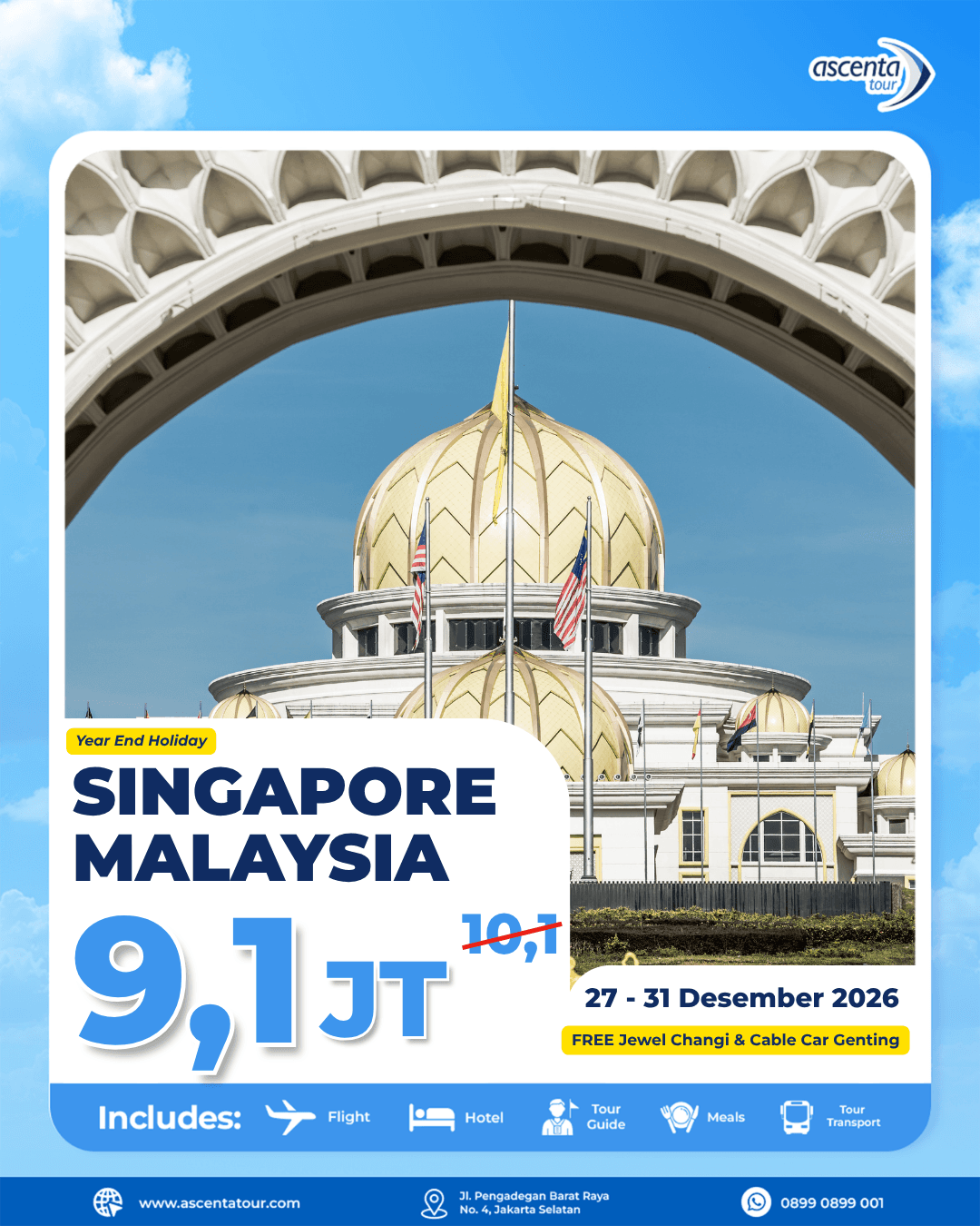 Tour Singapore Malaysia 5D4N