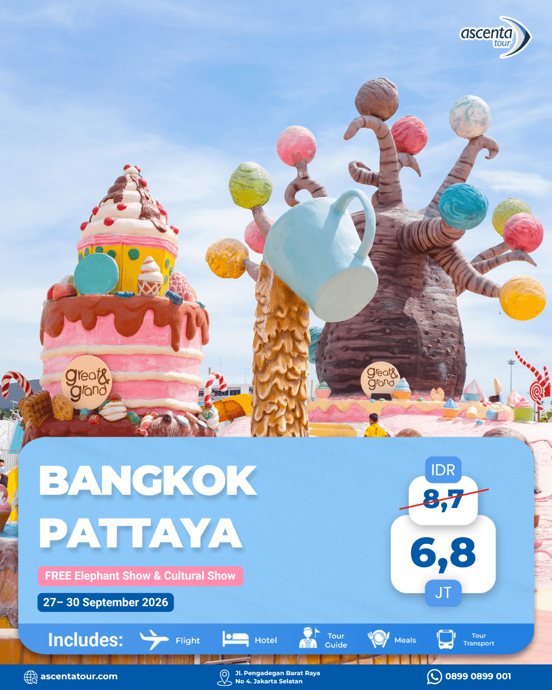 Tour Thailand Bangkok Pattaya 4D3N