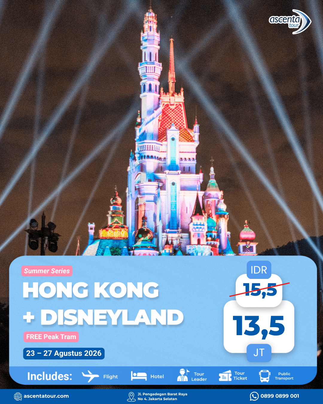 Tour Hong Kong 5D (FREE HONG KONG DISNEYLAND)