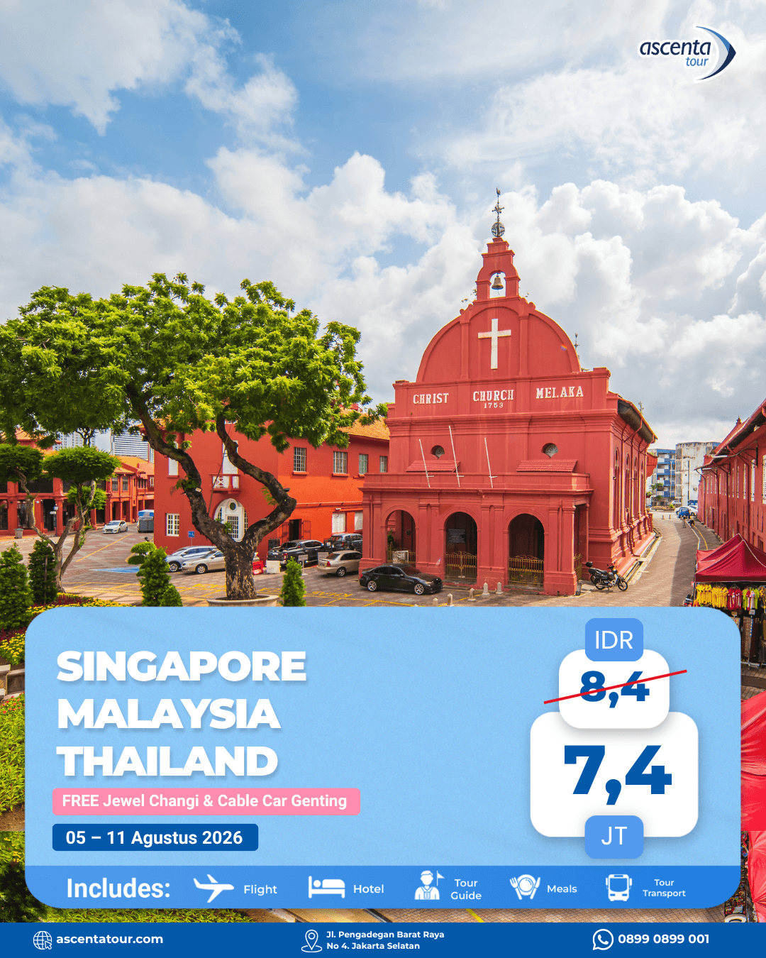 Tour 3 Negara Singapore Malaysia Thailand 7D6N