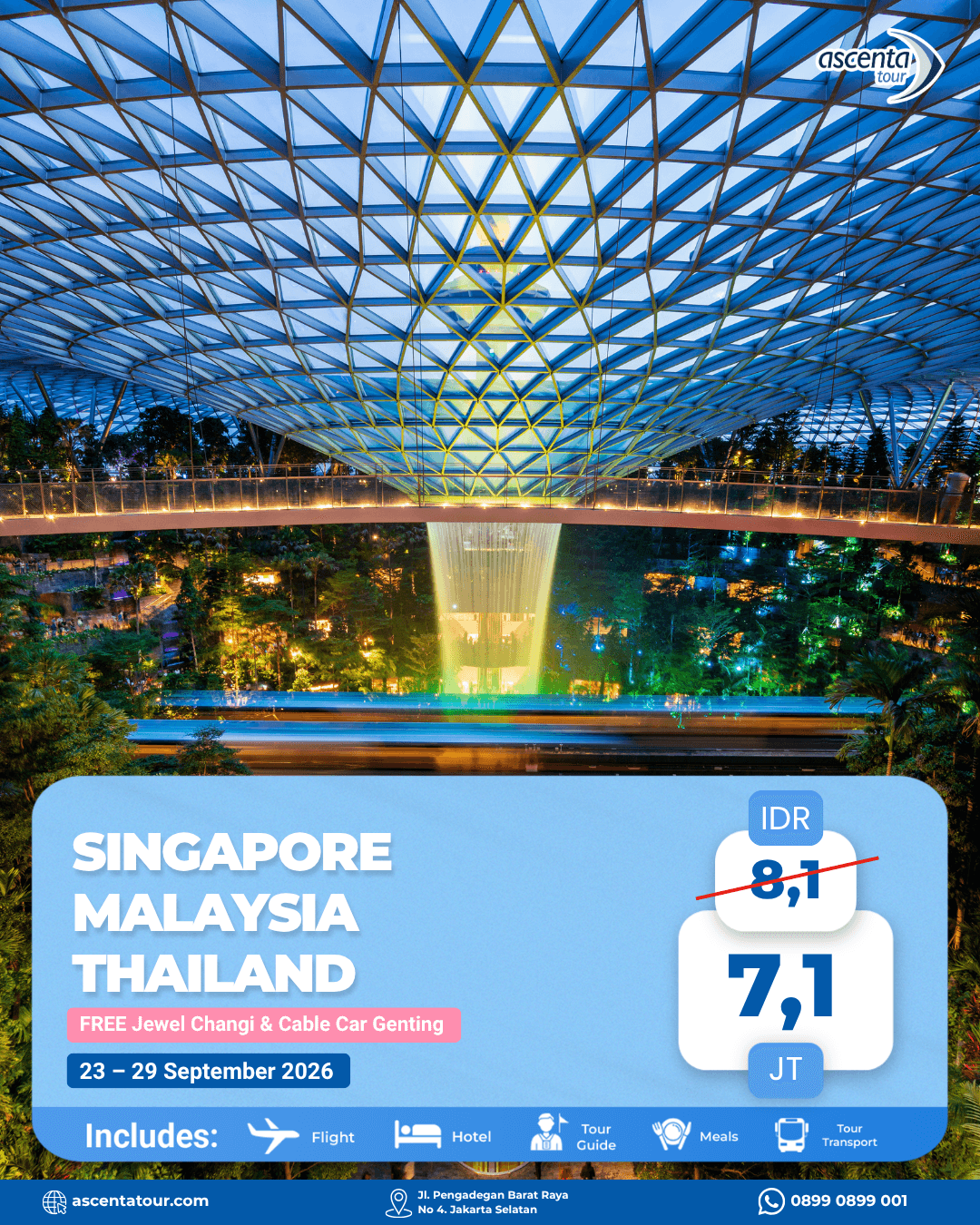 Tour 3 Negara Singapore Malaysia Thailand 7D6N