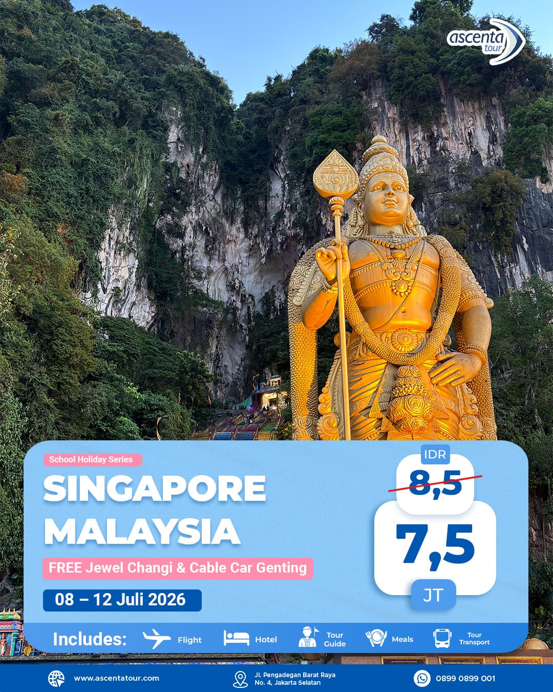 Tour Singapore Malaysia 5D4N