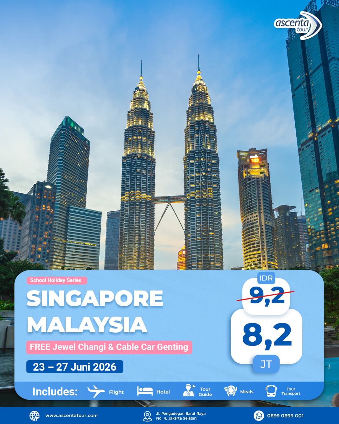 Tour Singapore Malaysia 5D4N