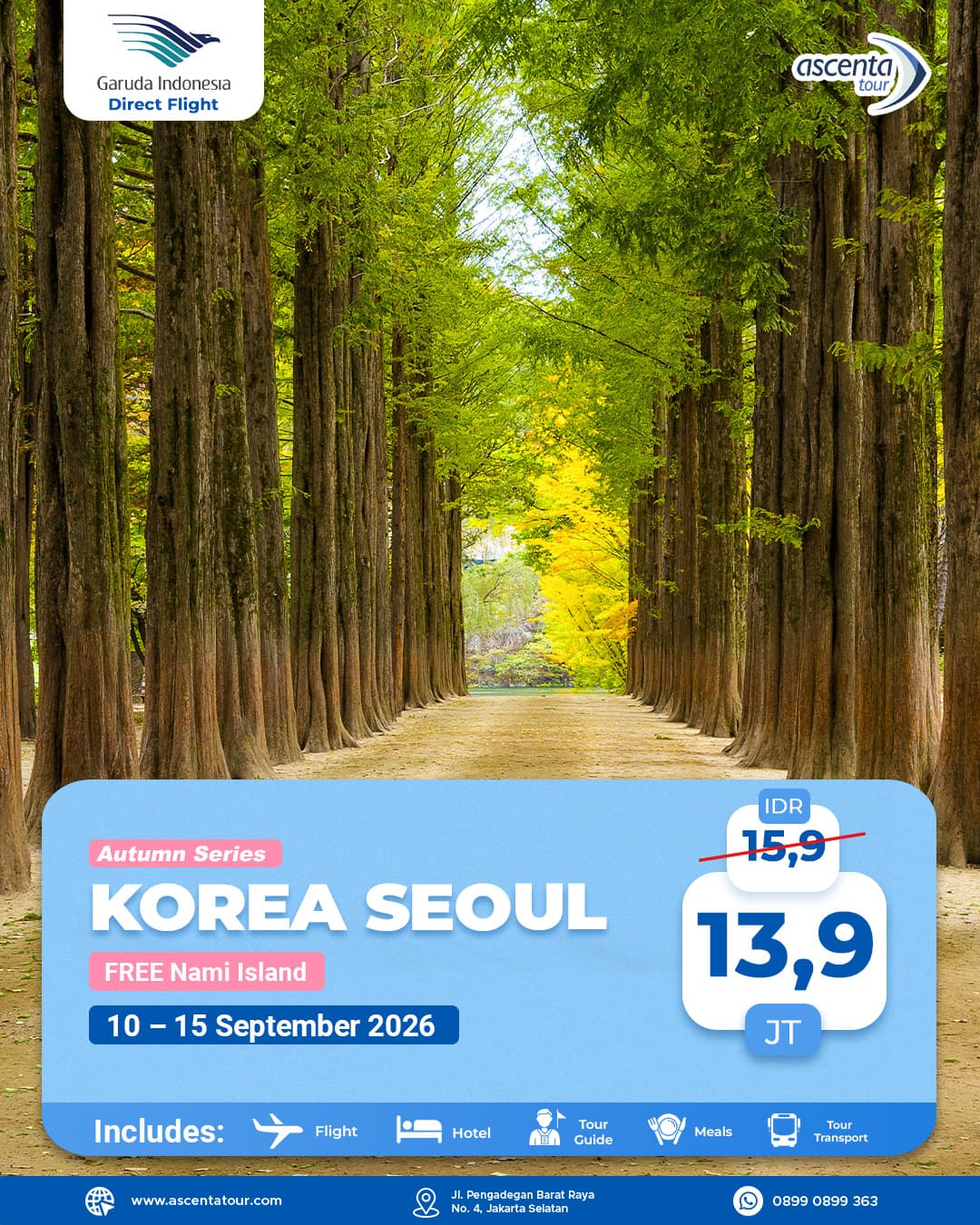 TOUR KOREA 6D DIRECT FLIGHT