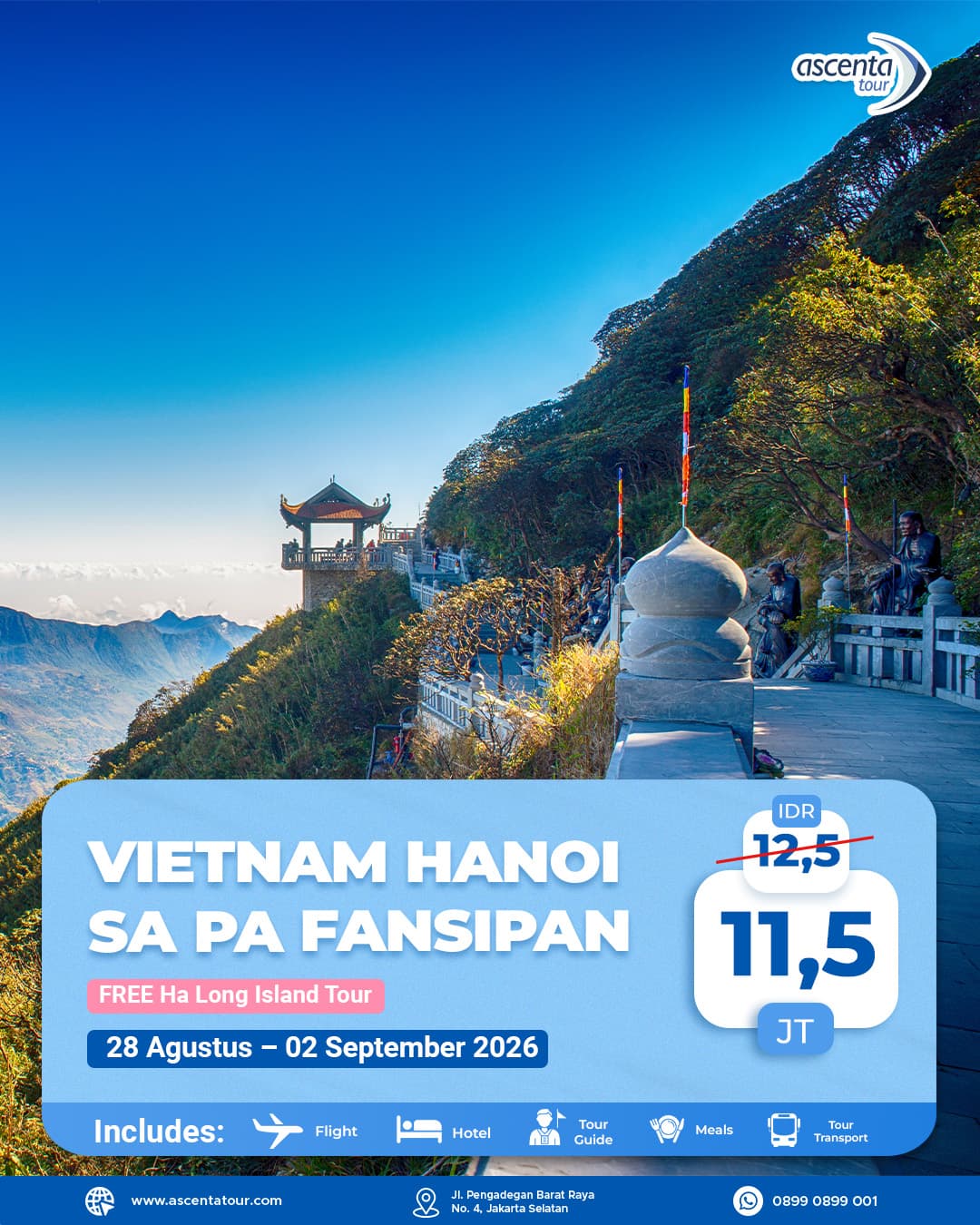 Tour Vietnam Hanoi Sa Pa Fansipan 6D