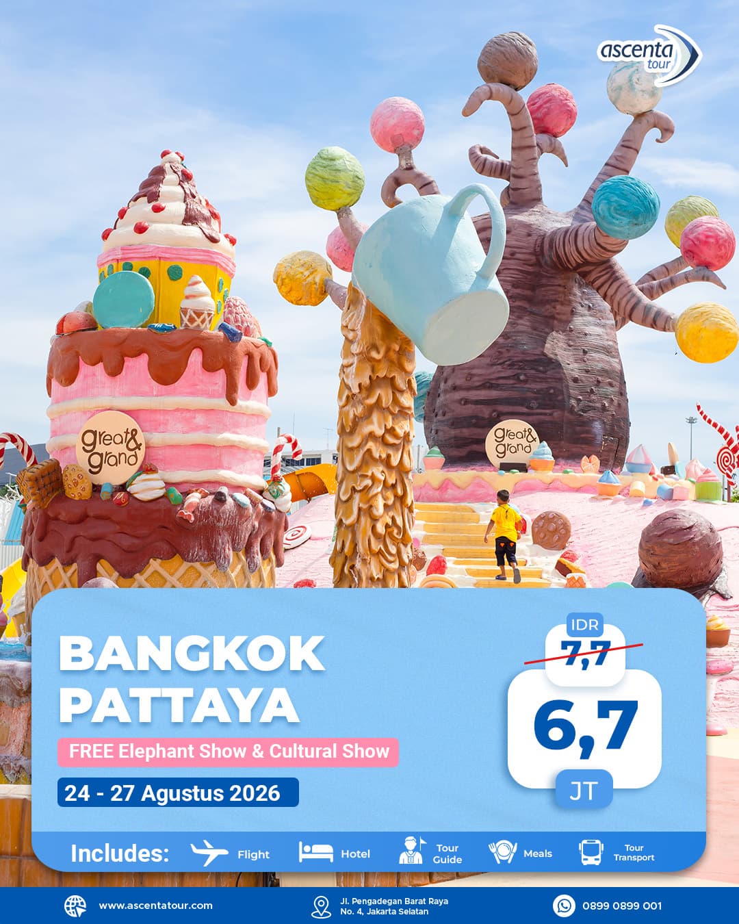 Tour Thailand Bangkok Pattaya 4D3N