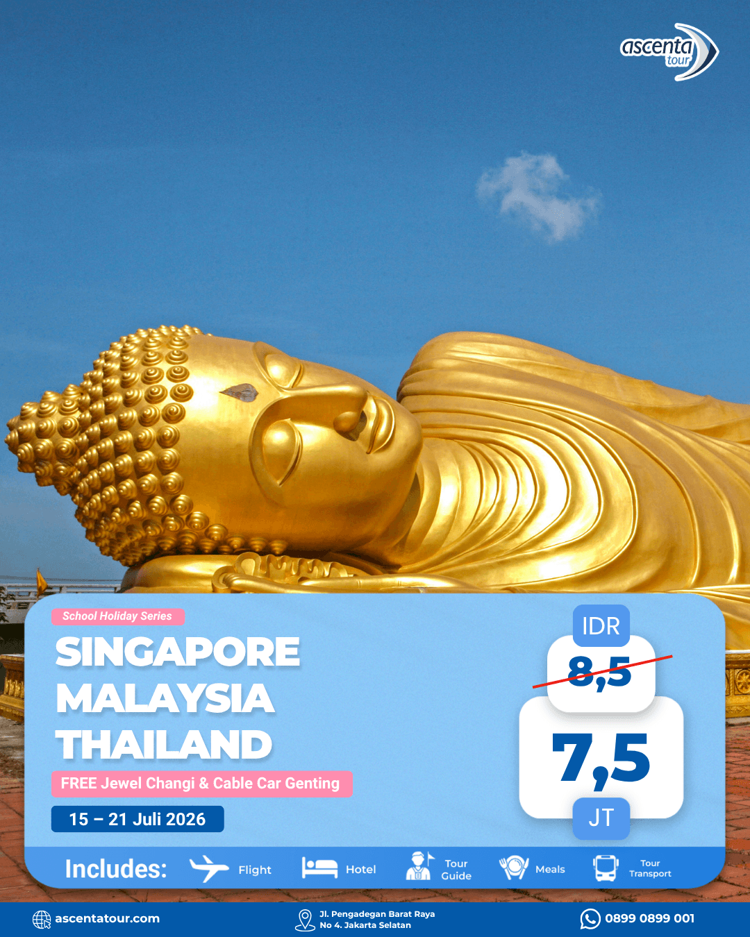 Tour 3 Negara Singapore Malaysia Thailand 7D6N