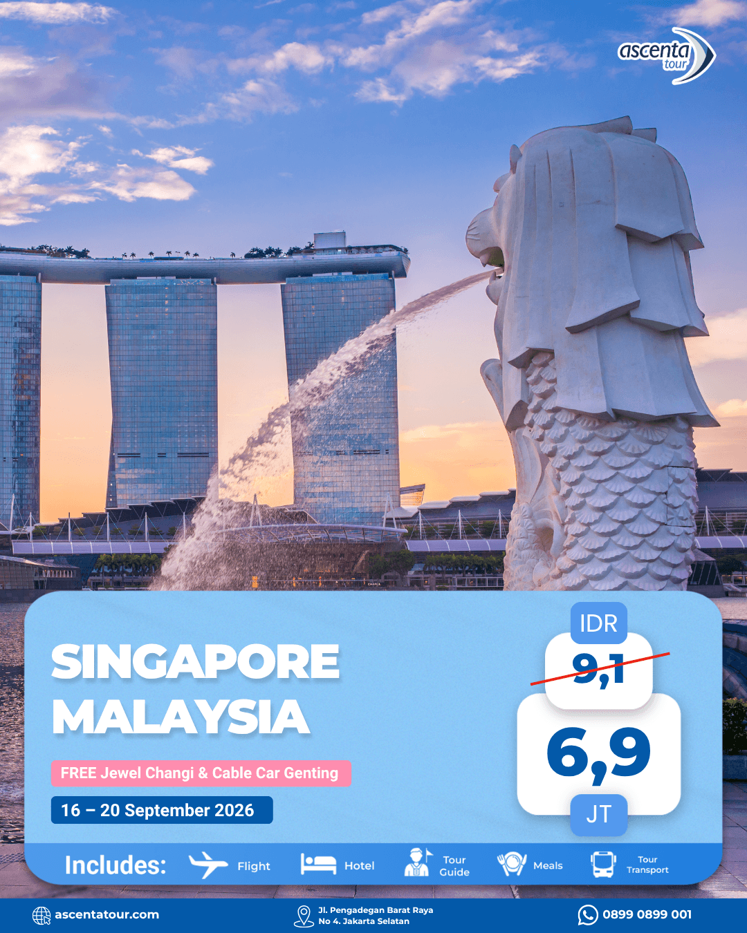 Tour Singapore Malaysia 5D4N