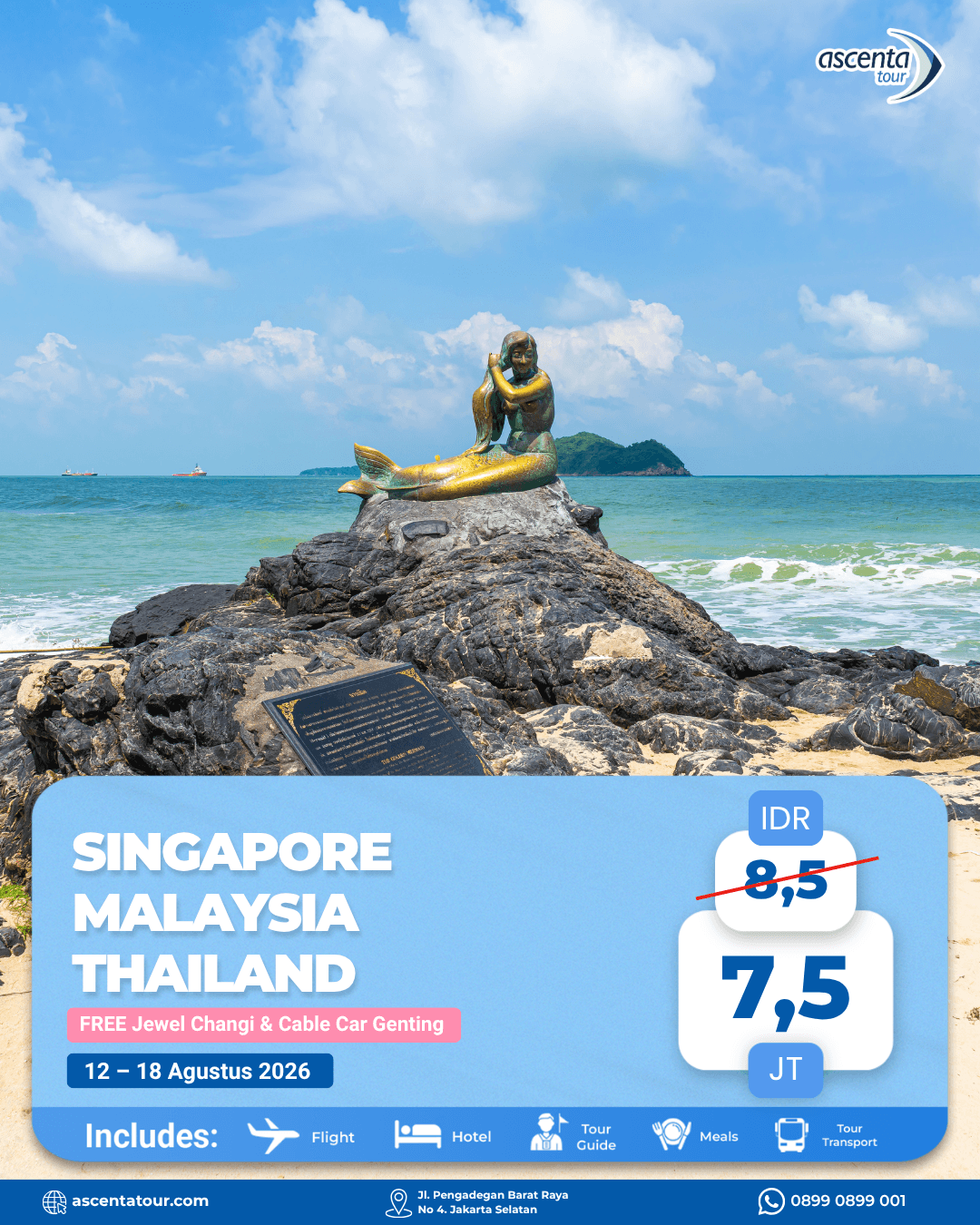 Tour 3 Negara Singapore Malaysia Thailand 7D6N