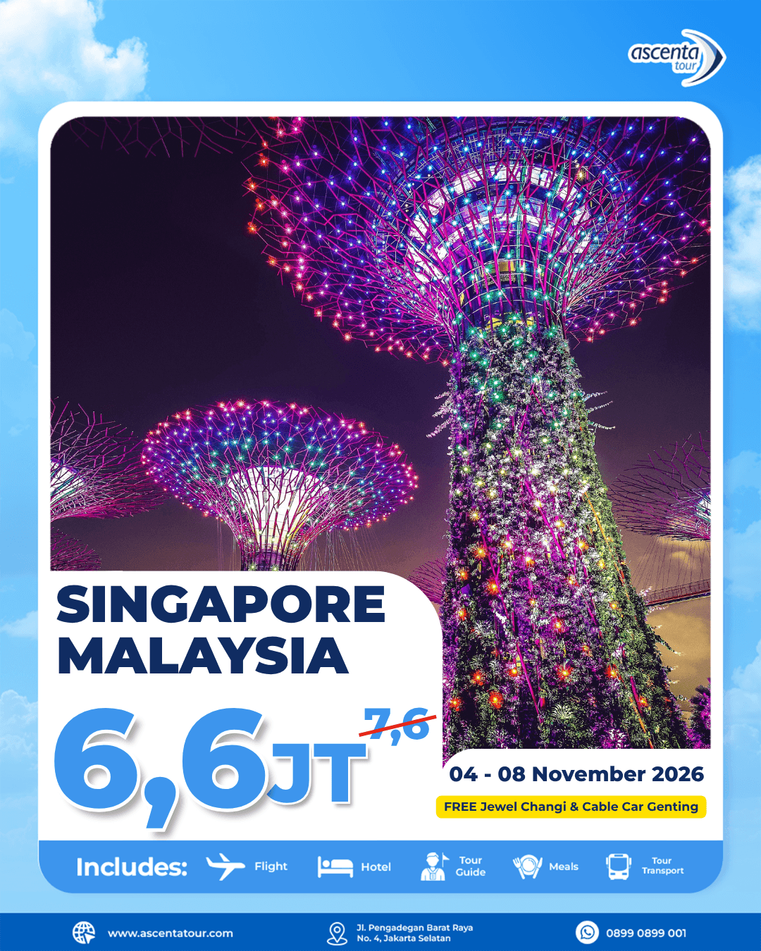 Tour Singapore Malaysia 5D4N