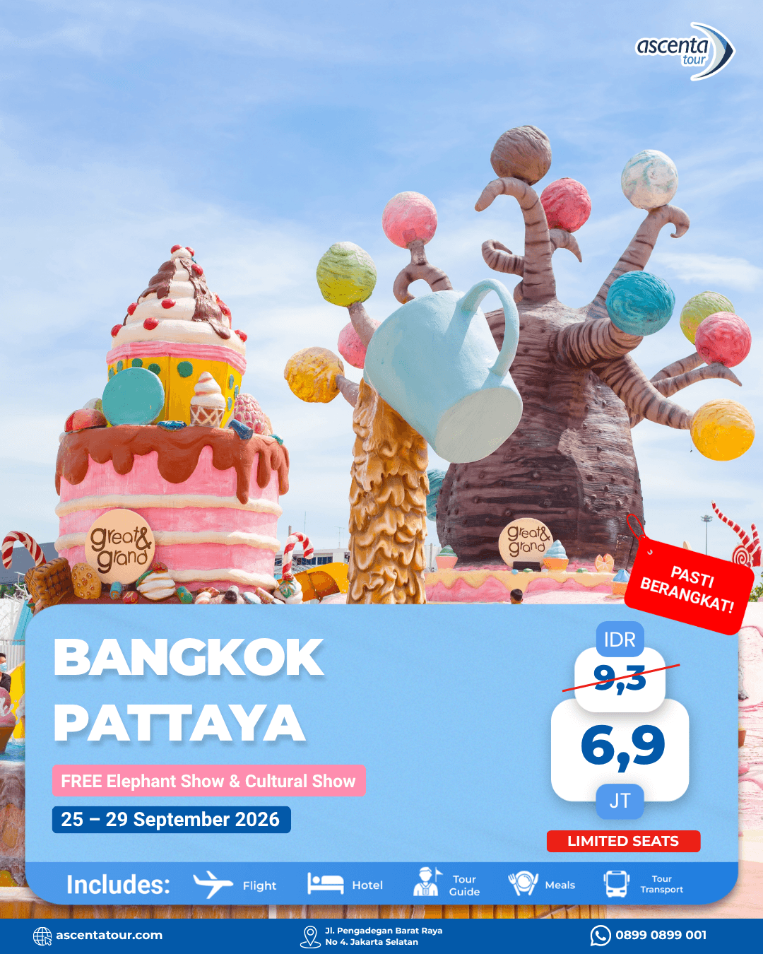 Tour Thailand Bangkok Pattaya 5D4N 