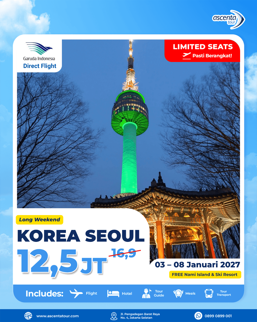 TOUR KOREA WINTER 6D 
