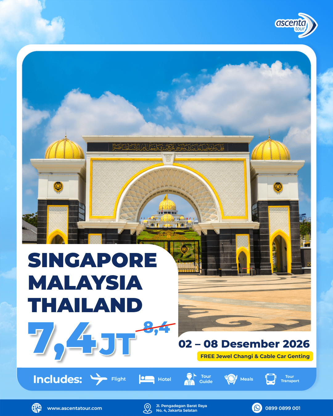 Tour 3 Negara Singapore Malaysia Thailand 7D6N