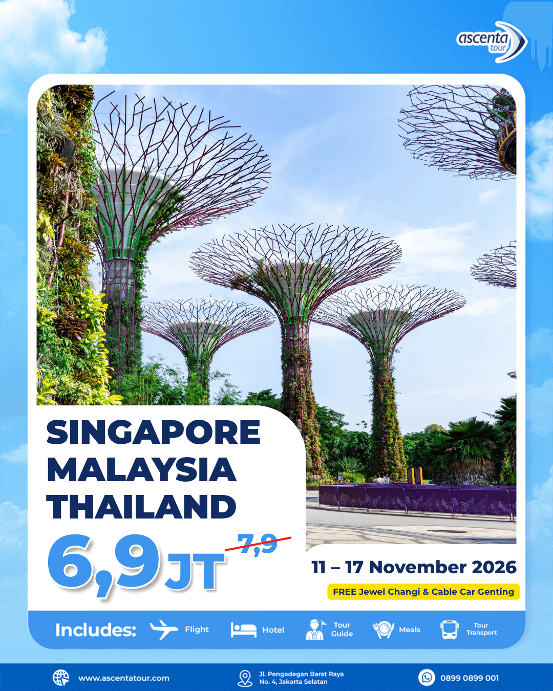 Tour 3 Negara Singapore Malaysia Thailand 7D6N