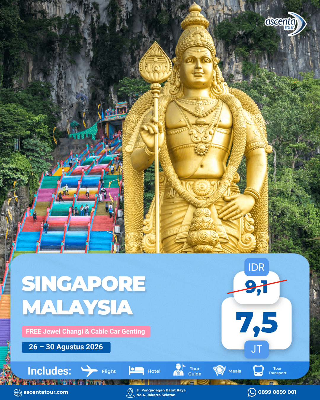 Tour Singapore Malaysia 5D4N