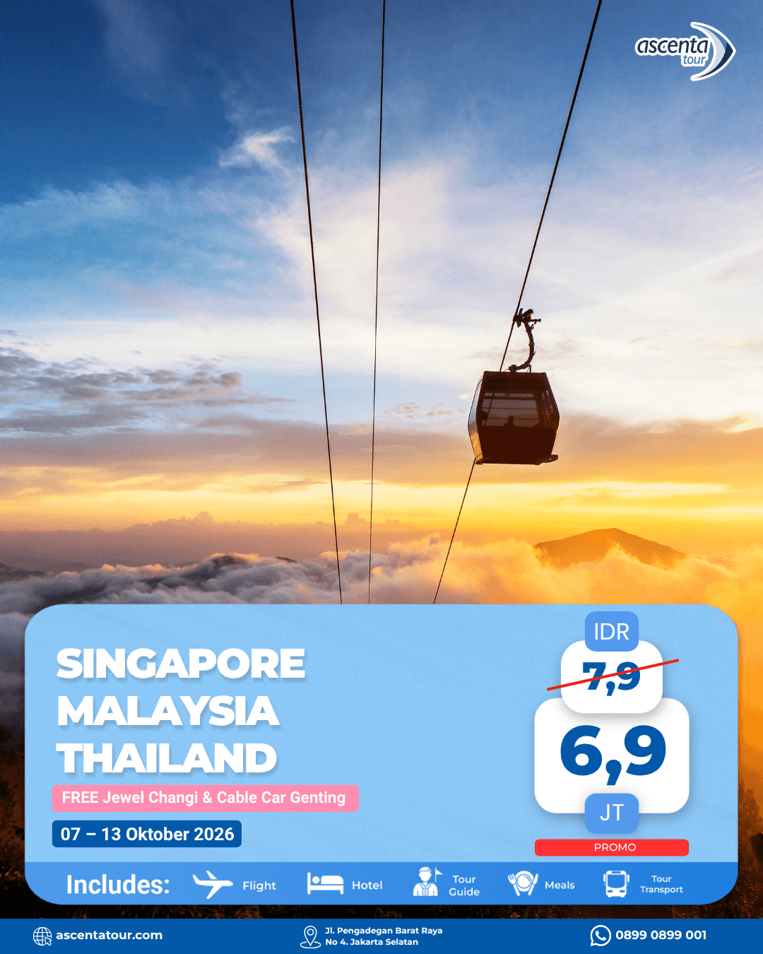 Tour 3 Negara Singapore Malaysia Thailand 7D6N