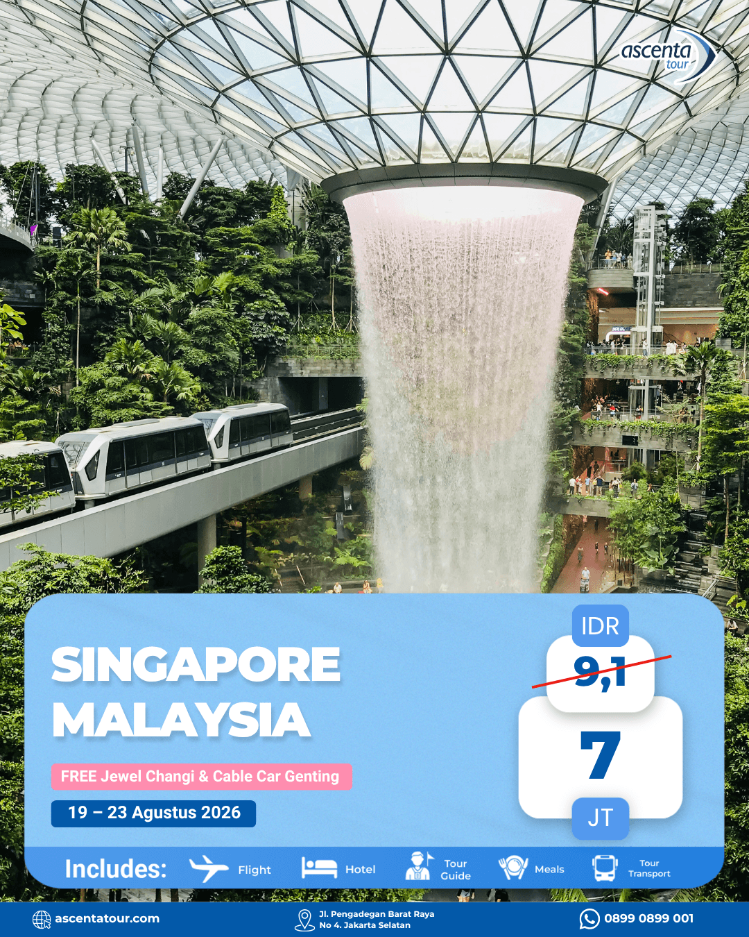 Tour Singapore Malaysia 5D4N