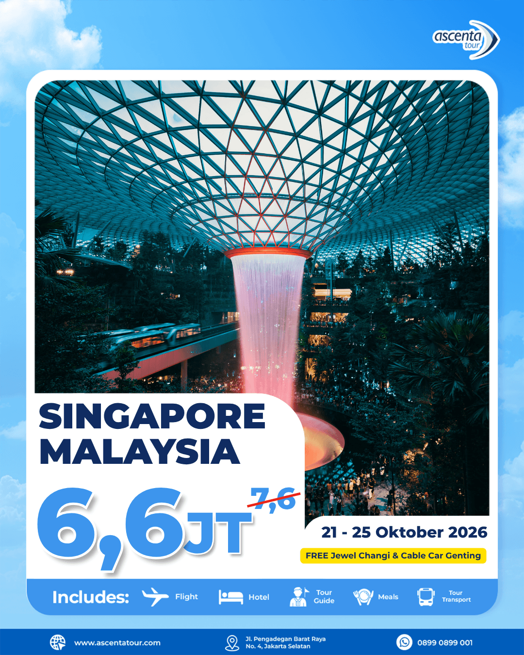 Tour Singapore Malaysia 5D4N
