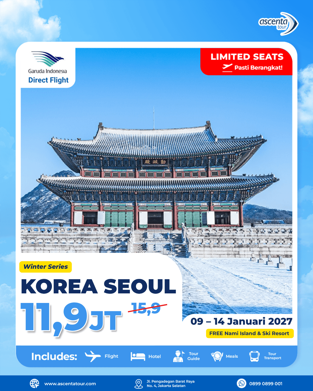 TOUR KOREA WINTER 6D 