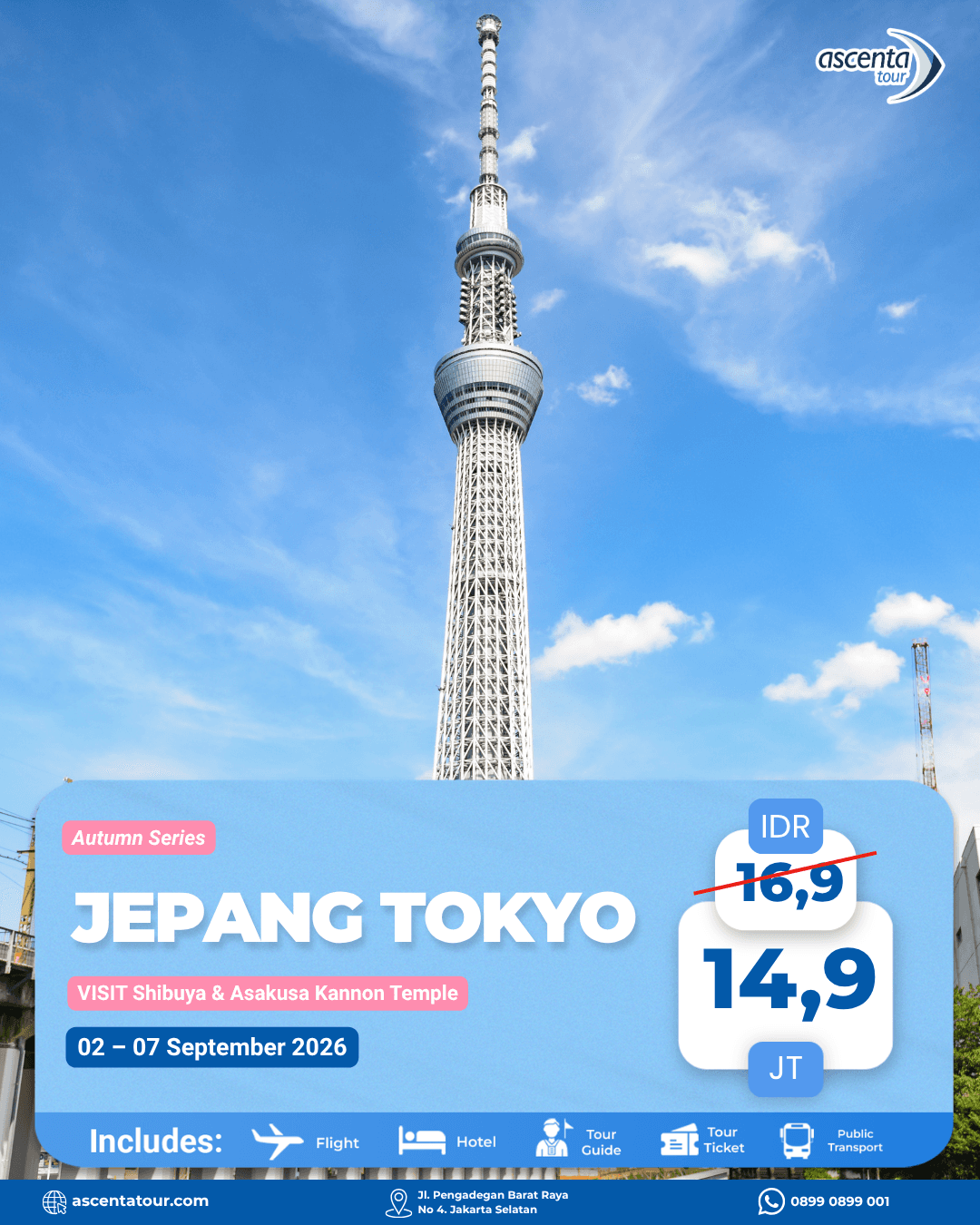 Tour Jepang Mono Tokyo 6D4N