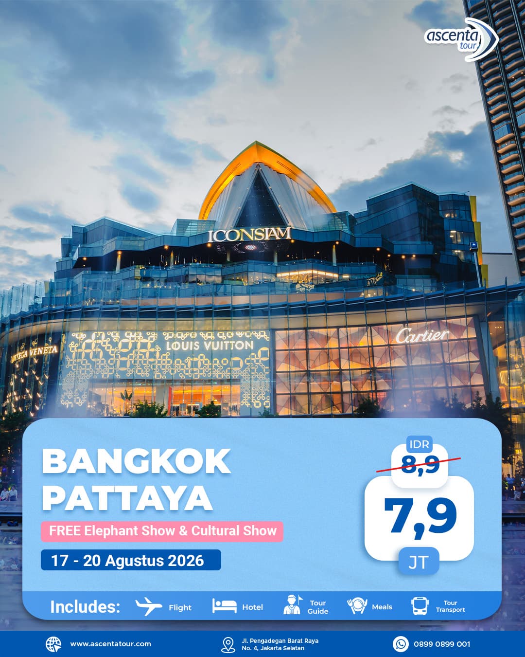 Tour Thailand Bangkok Pattaya 4D3N