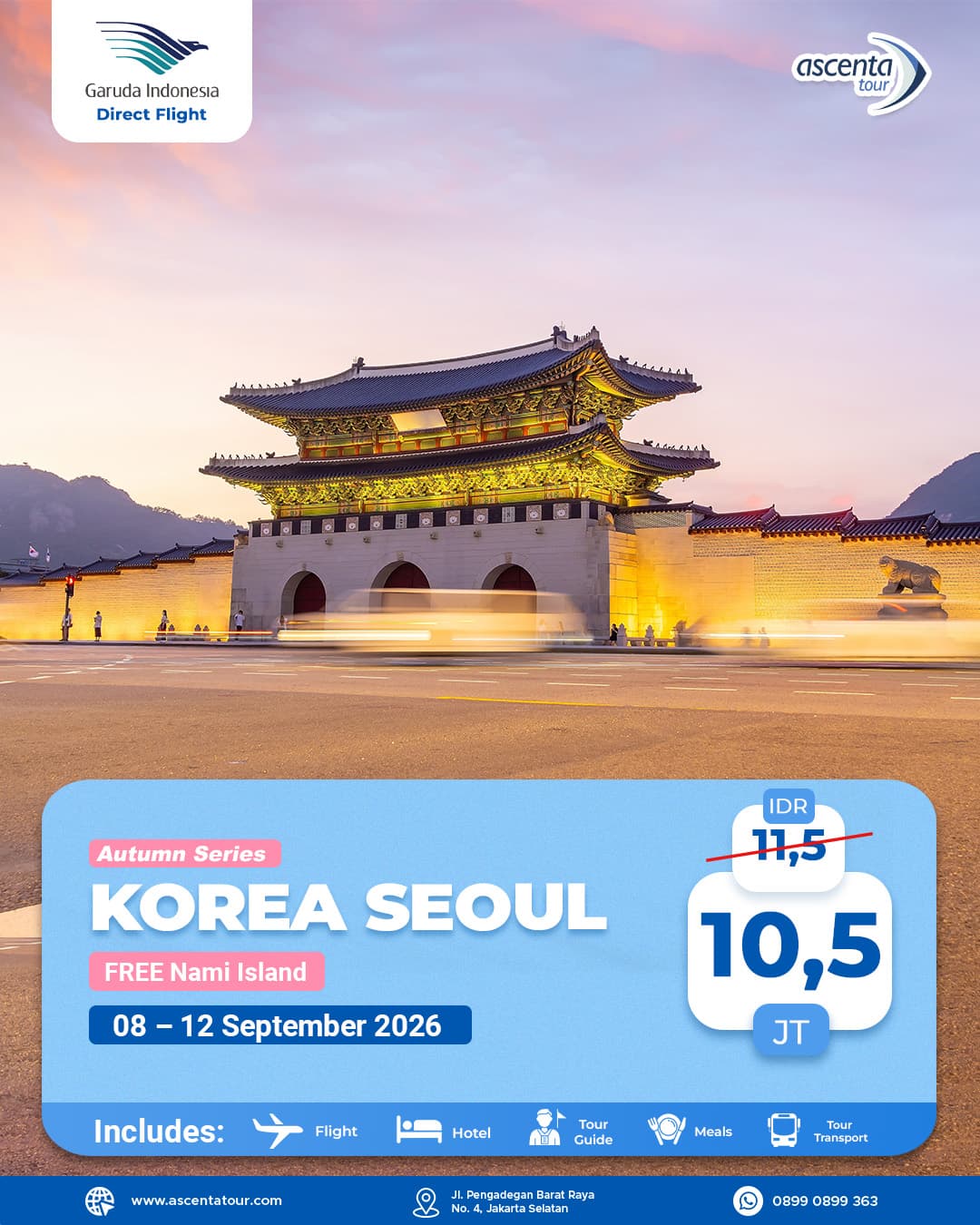 TOUR KOREA 5D DIRECT FLIGHT