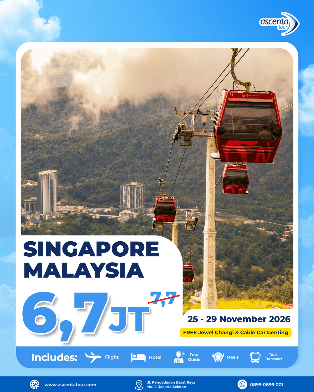 Tour Singapore Malaysia 5D4N