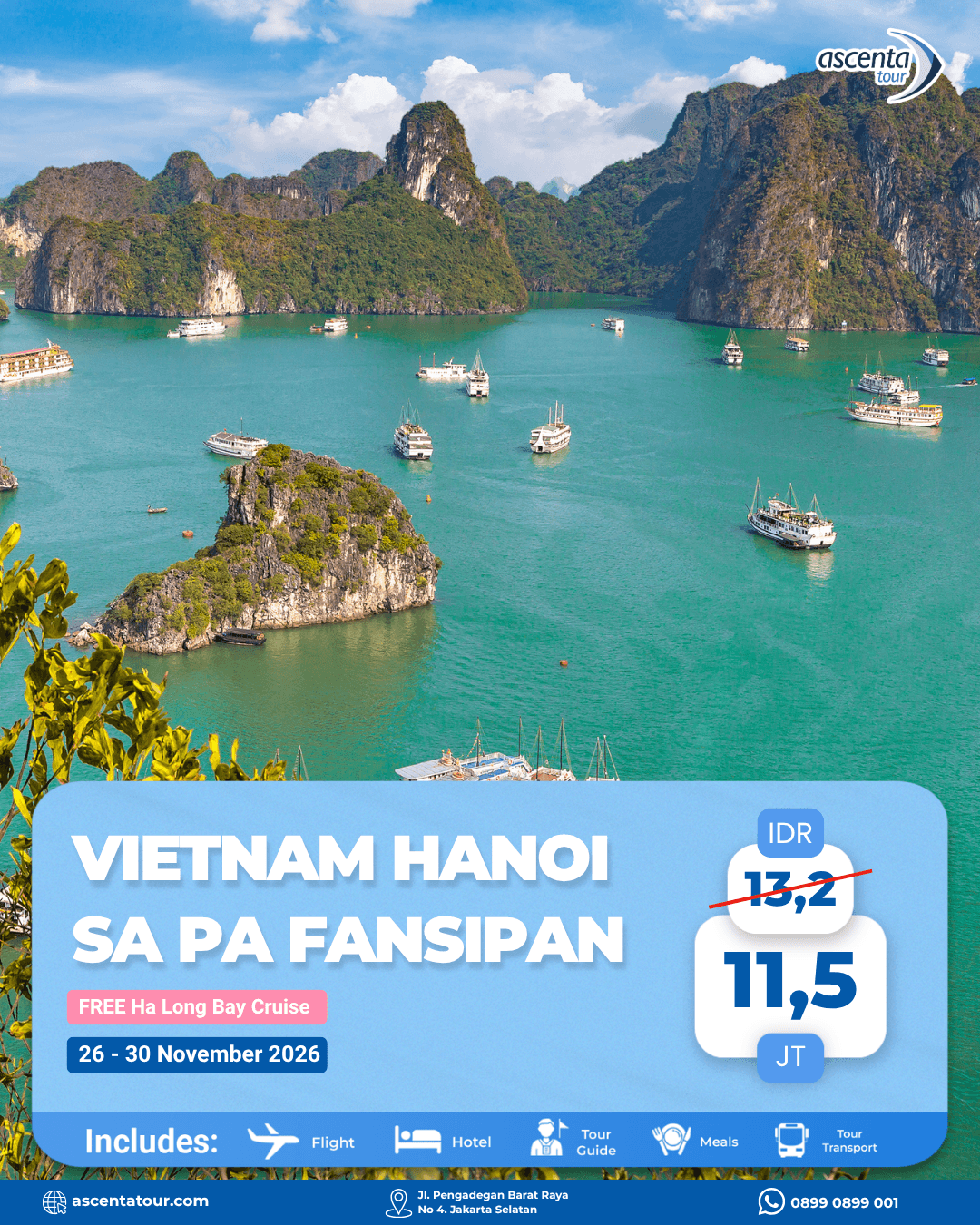 Tour Vietnam Hanoi Sa Pa Fansipan 5D